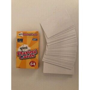 Blank Playing Cards Set of 52